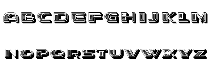 Stage Oriental Extruded Regular Font OTHER CHARS