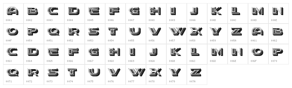 Stage Oriental Extruded Regular Character Map