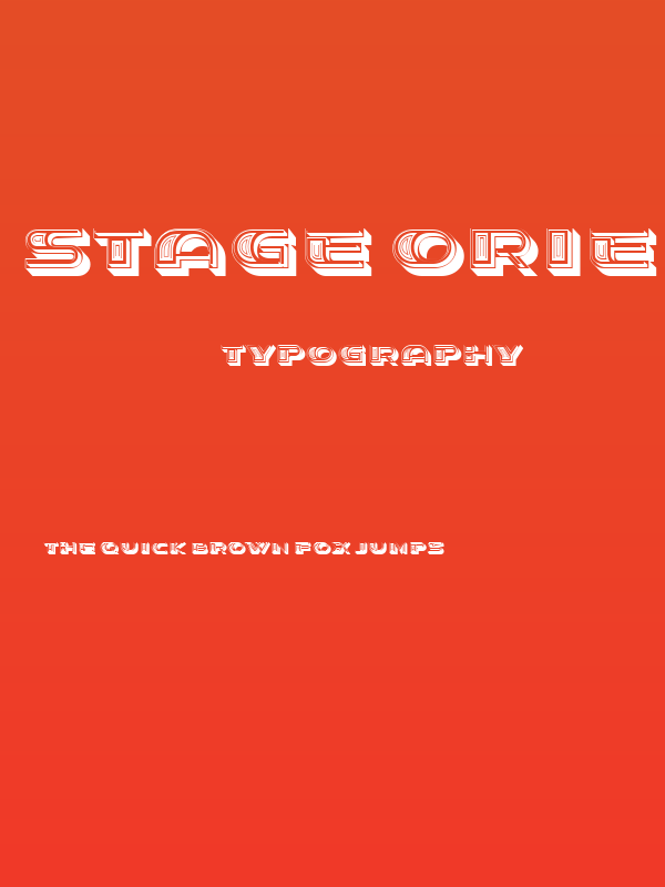 Stage Oriental Extruded Regular Poster