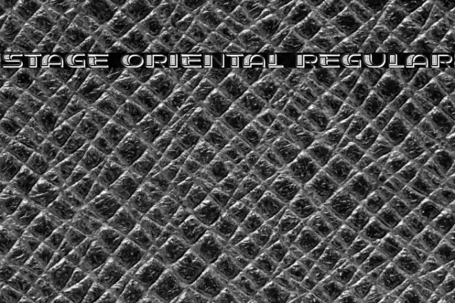 Stage Oriental Regular Font examples