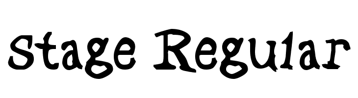 Stage Regular  Free Fonts Download