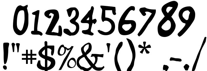 Stage Regular Font OTHER CHARS