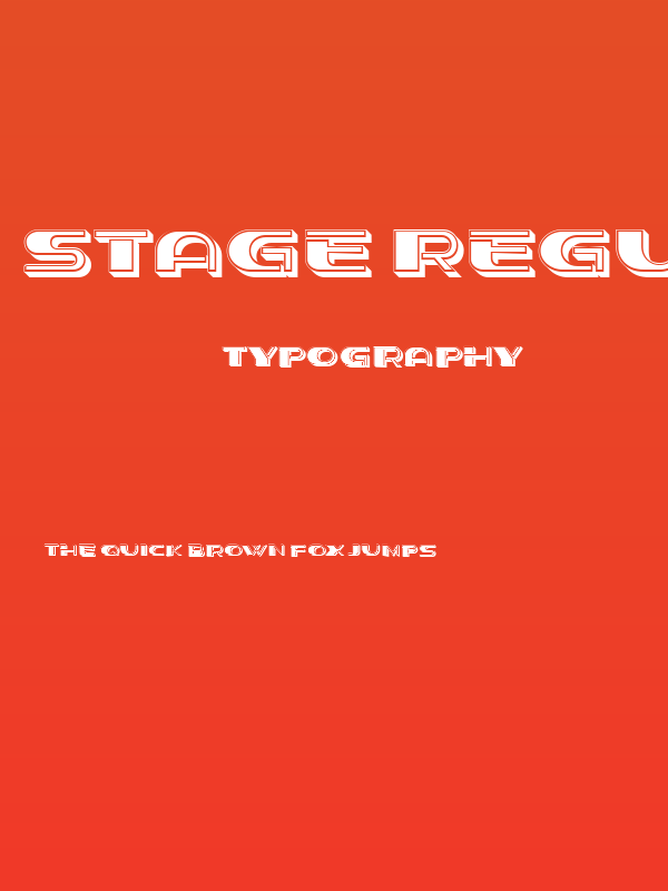 Stage Regular Poster