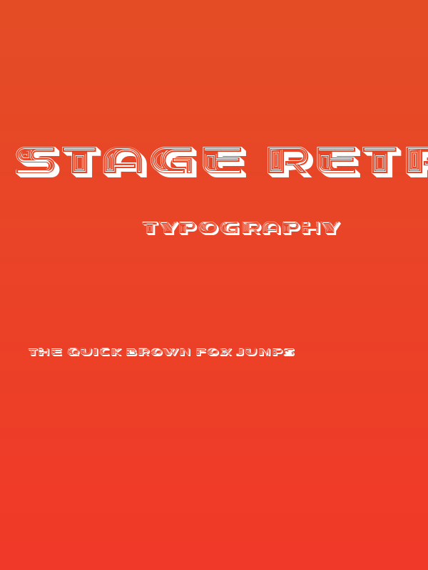 Stage Retro Regular Poster
