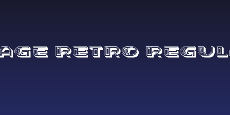 Stage Retro Regular Social Header