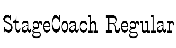 StageCoach Regular Шрифта