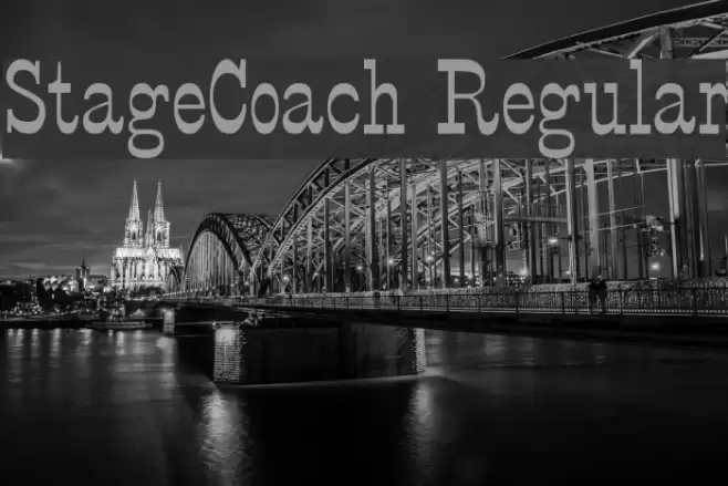 StageCoach Regular フォント examples
