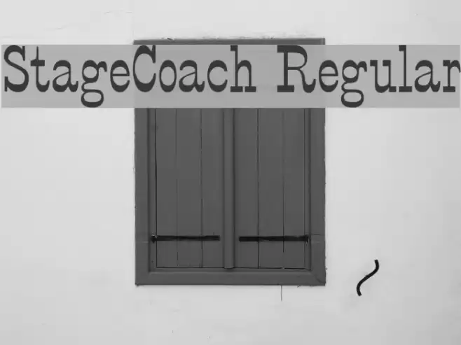 StageCoach Regular フォント examples