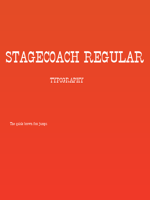 StageCoach Regular Poster