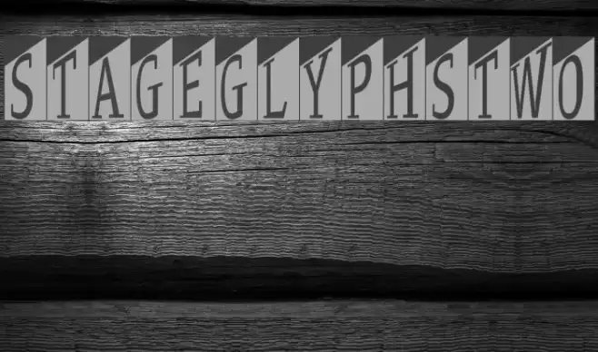 StageGlyphsTwo Font examples