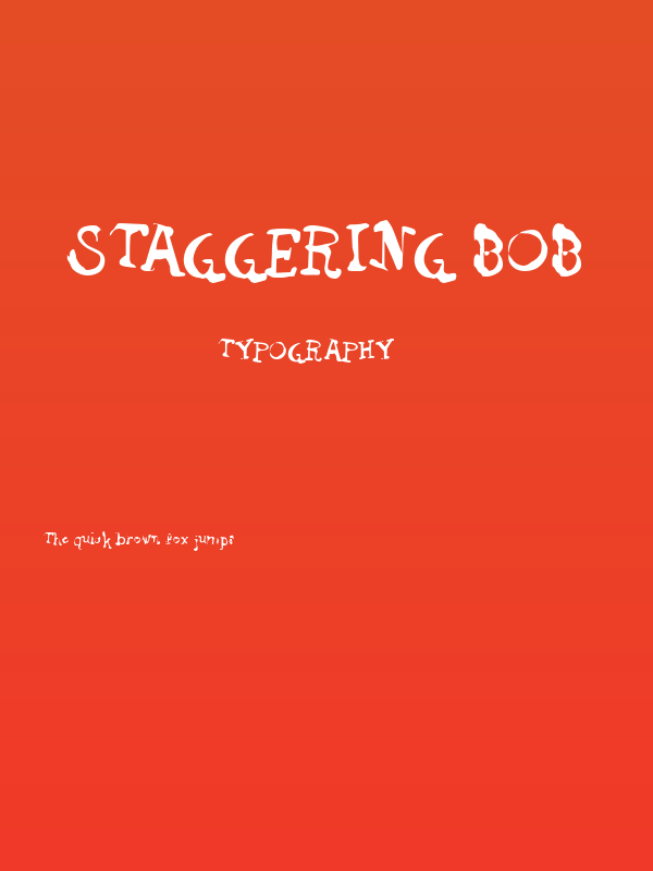 Staggering Bob Poster