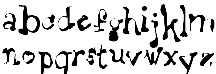 Staggering Bob Font LOWERCASE