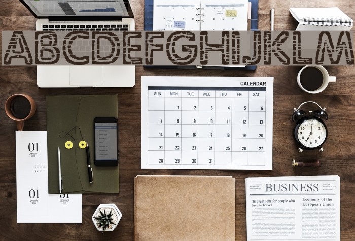 Stagnation BRK Font examples