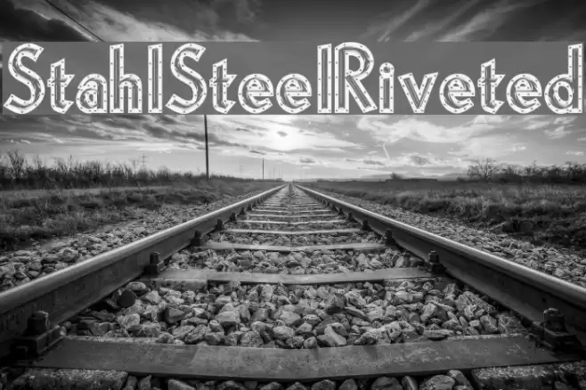 StahlSteelRiveted Font examples