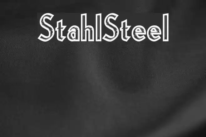 StahlSteel Font examples