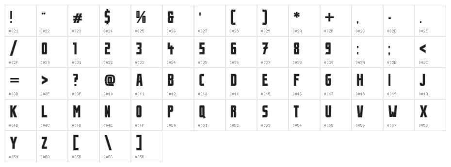 StahlbetontrŠger-College Character Map