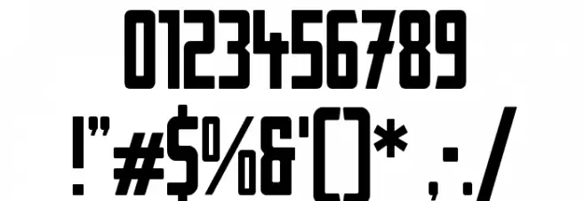 StahlbetontrŠger-Compressed Font OTHER CHARS