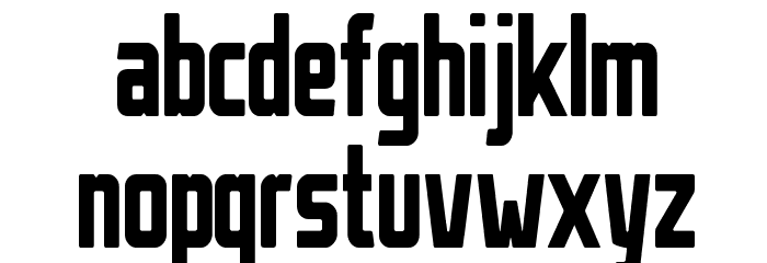 StahlbetontrŠger-Compressed Font LOWERCASE