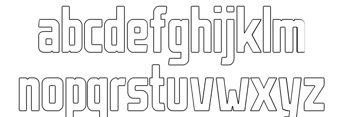 StahlbetontrŠger-Outline Fonte MINÚSCULAS