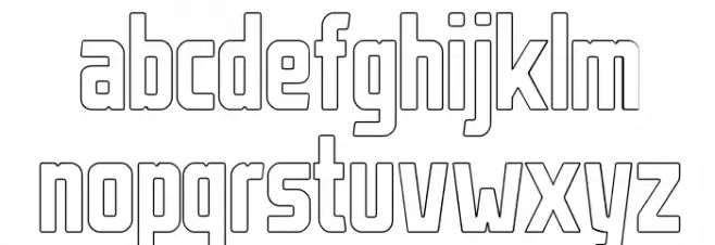 StahlbetontrŠger-Outline Fonte MINÚSCULAS