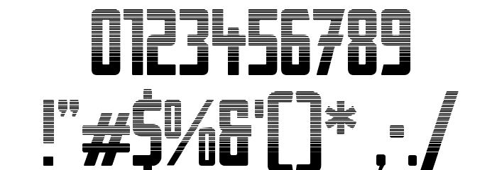 StahlbetontrŠger-Stripes Font OTHER CHARS