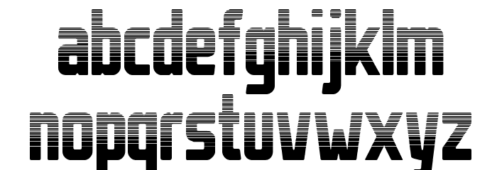 StahlbetontrŠger-Stripes Font LOWERCASE