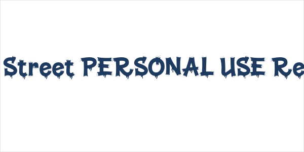 Stain Street PERSONAL USE Regular Logo