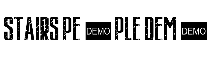 Stairs People DEMO  les polices de caractères gratuit tlcharger