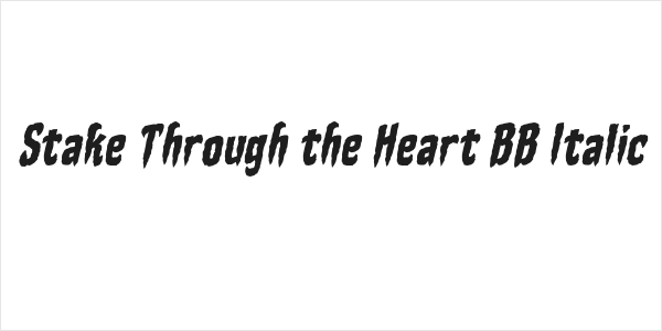 Stake Through the Heart BB Italic Logo