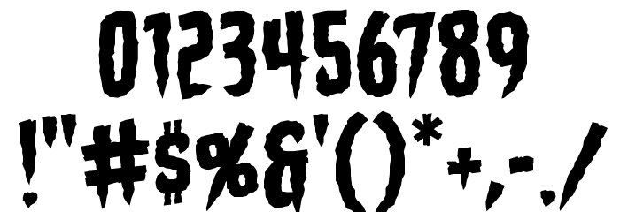 Stake Through the Heart BB Font OTHER CHARS
