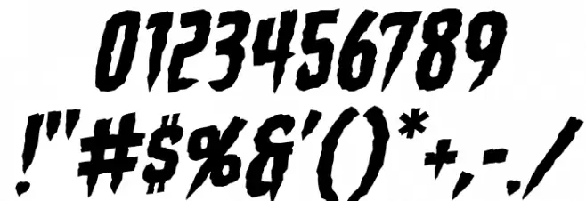 StakeThroughtheHeartBB-Italic Font OTHER CHARS