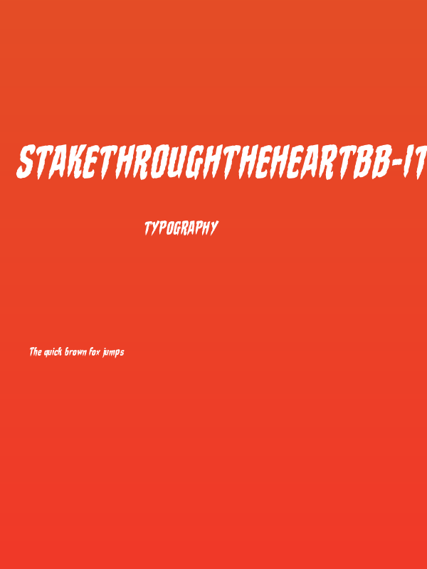 StakeThroughtheHeartBB-Italic Poster