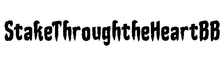 StakeThroughtheHeartBB  font caratteri gratis