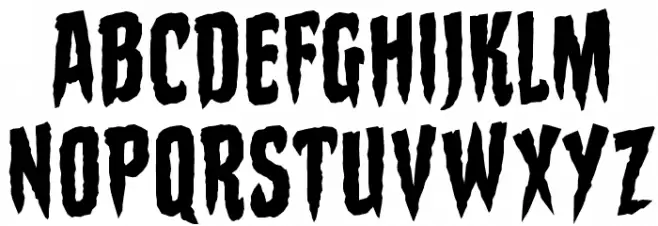 StakeThroughtheHeartBB Font Litere mari