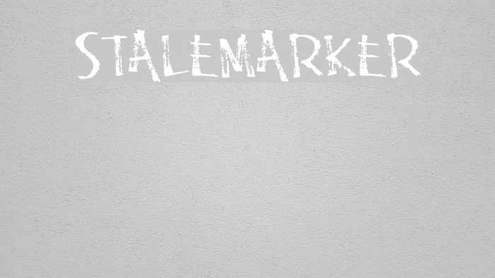 StaleMarker Font examples