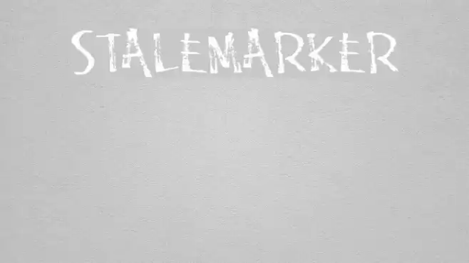 StaleMarker Font examples