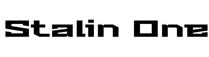 Stalin One Font