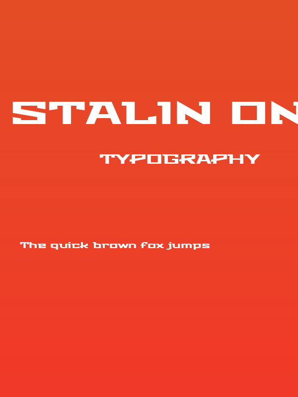Stalin One Poster