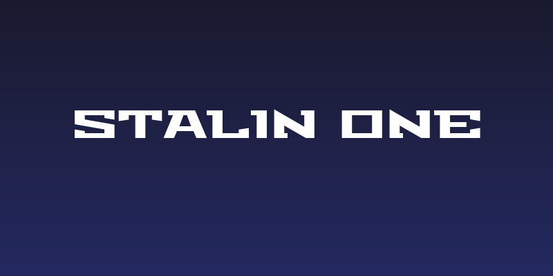 Stalin One Social Header