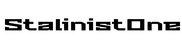 Stalinist One  Скачать бесплатные шрифты