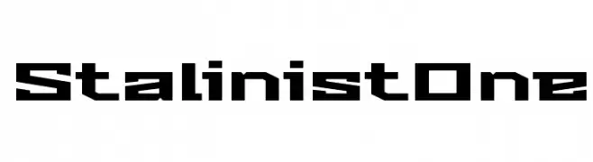 Stalinist One  フリーフォントのダウンロード