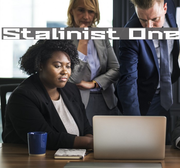 Stalinist One Font examples