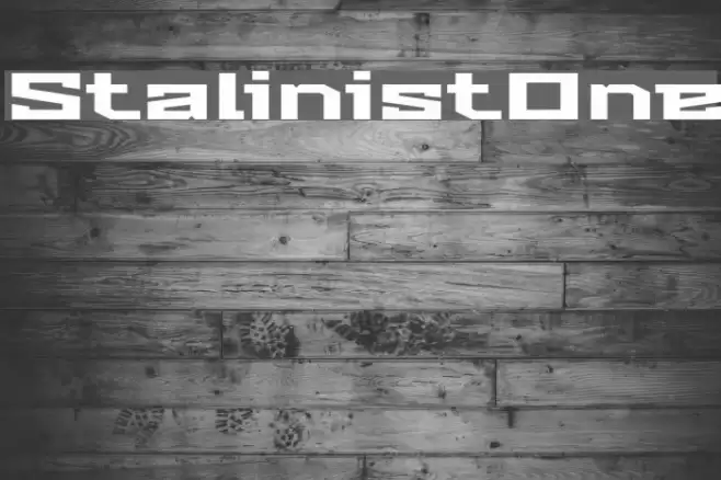 Stalinist One Font examples