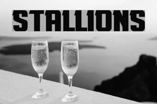 Stallions Font examples