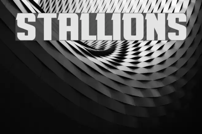 Stallions Font examples