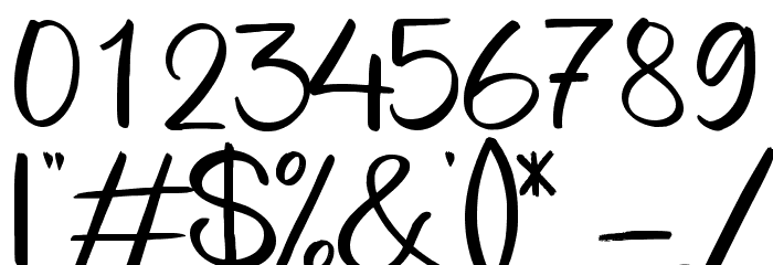 Stalshine Demo Font OTHER CHARS