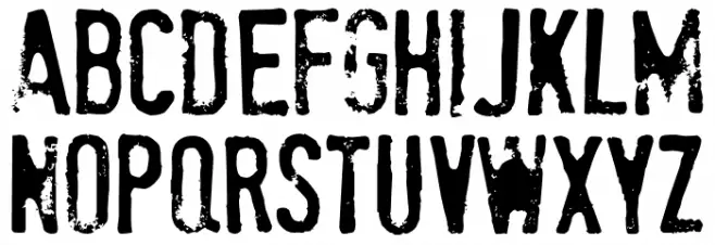StamPete Schriftart Groß