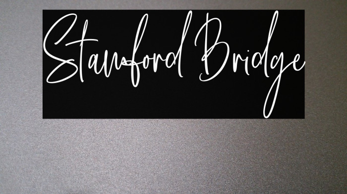Stamford Bridge Font examples