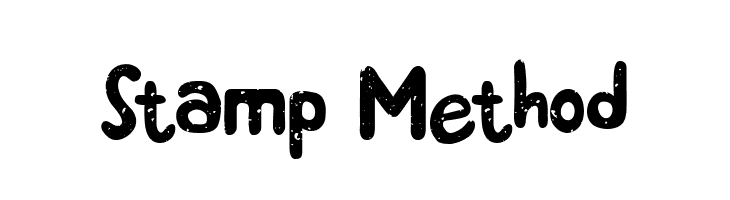 Stamp Method  Frei Schriftart Herunterladen