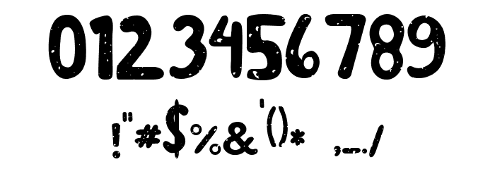 Stamp Method Font OTHER CHARS